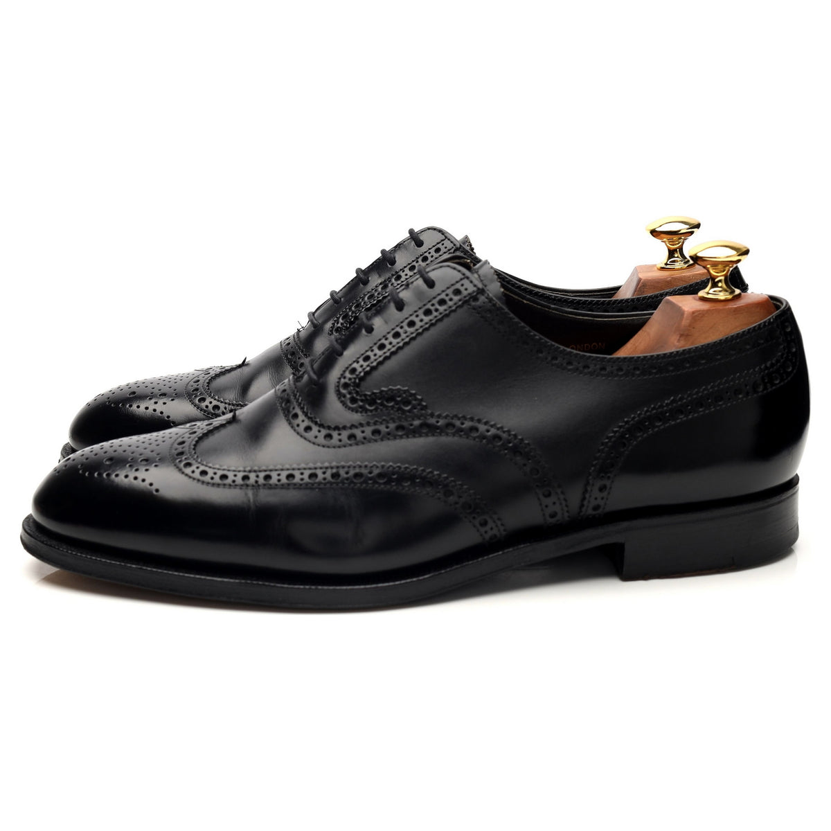 Gordon Scott &#39;London&#39; Black Leather Oxford Brogues UK 9 G