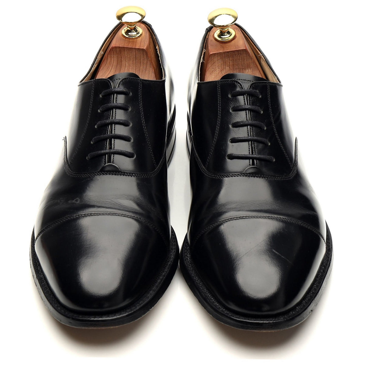 &#39;Arnold&#39; Black Leather Oxford UK 8 G