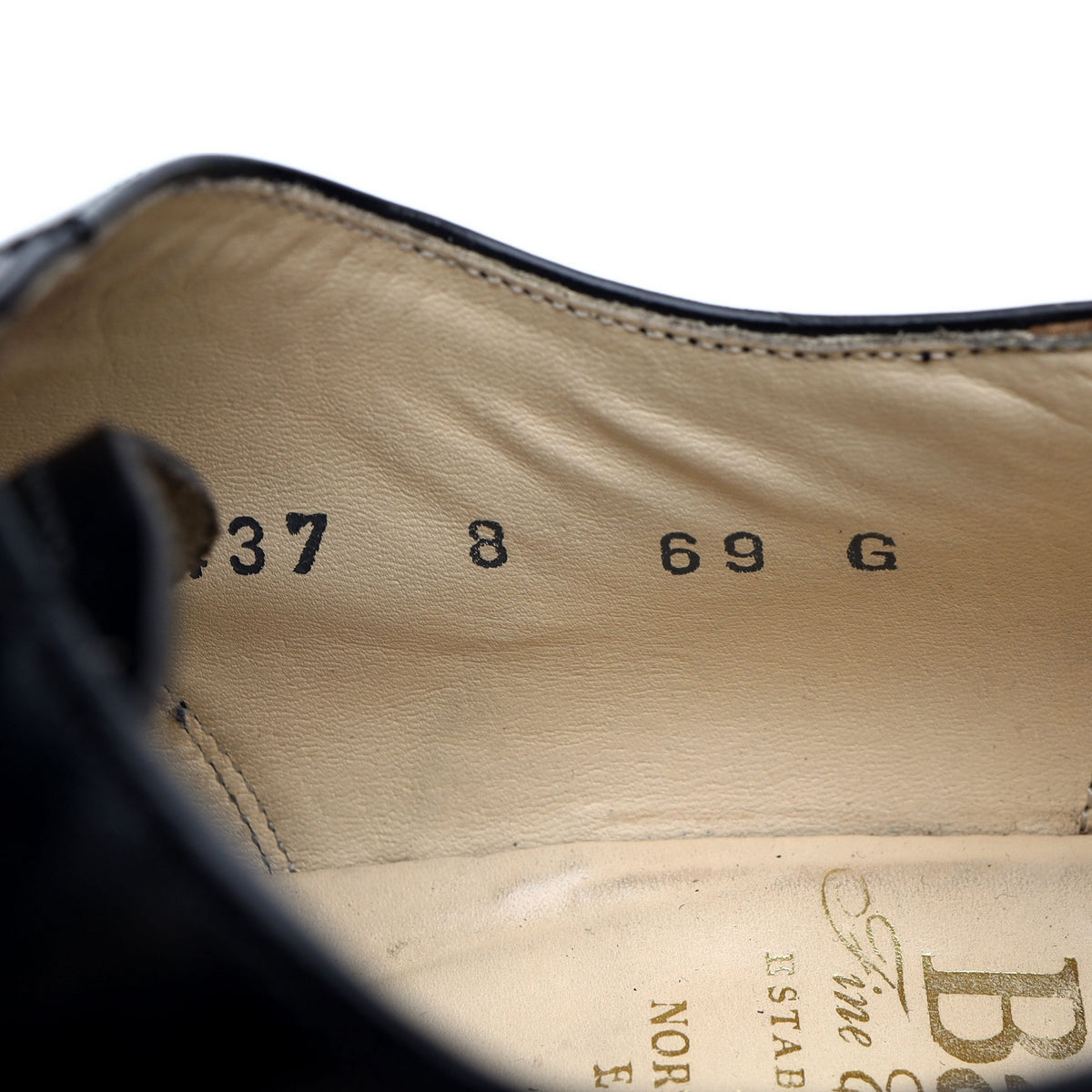 &#39;Arnold&#39; Black Leather Oxford UK 8 G