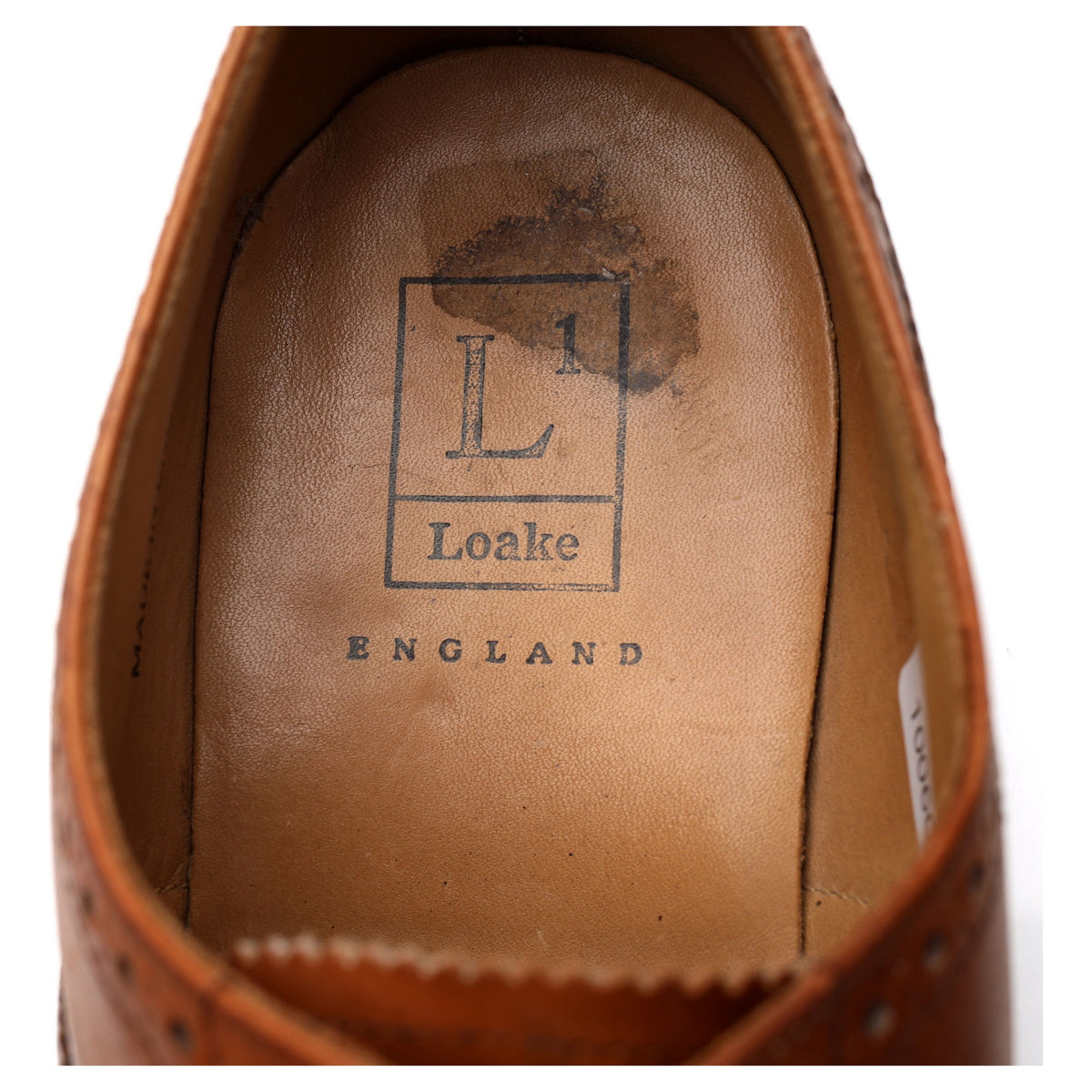 &#39;Somerton&#39; Tan Brown Leather Oxford Brogues UK 9 F