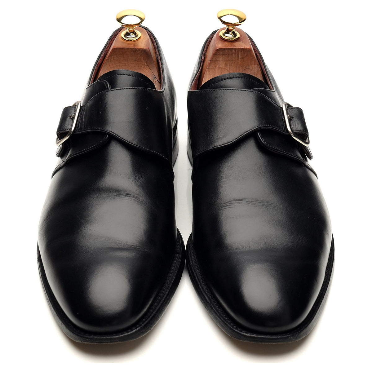 Black Leather Monk Strap UK 9 F