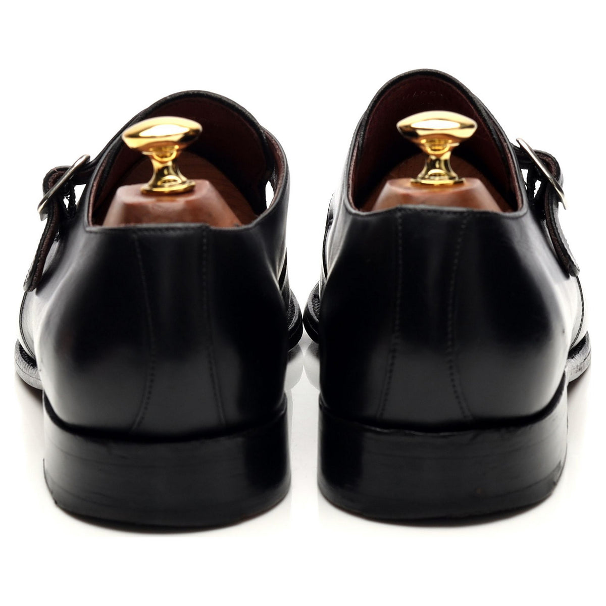 Black Leather Monk Strap UK 9 F