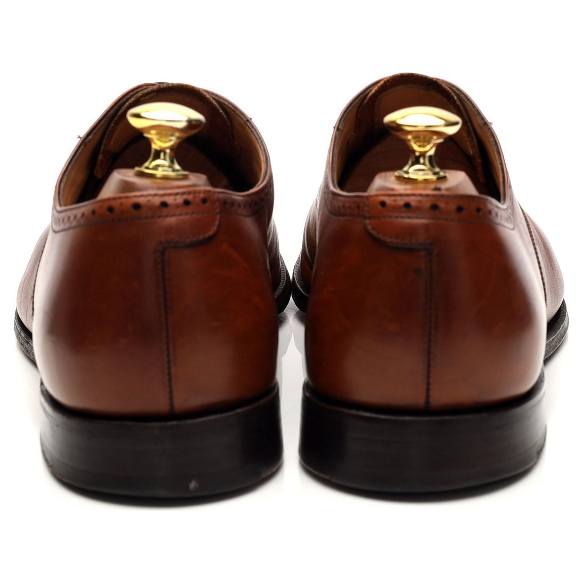 &#39;Toronto&#39; Tan Brown Leather Oxford Brogues UK 8.5 G