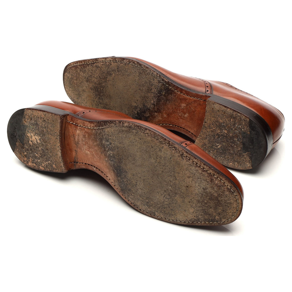 &#39;Toronto&#39; Tan Brown Leather Oxford Brogues UK 8.5 G
