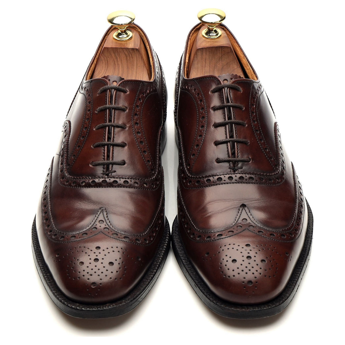 &#39;Cullen&#39; Brown Leather Oxford Brogues UK 7.5 F