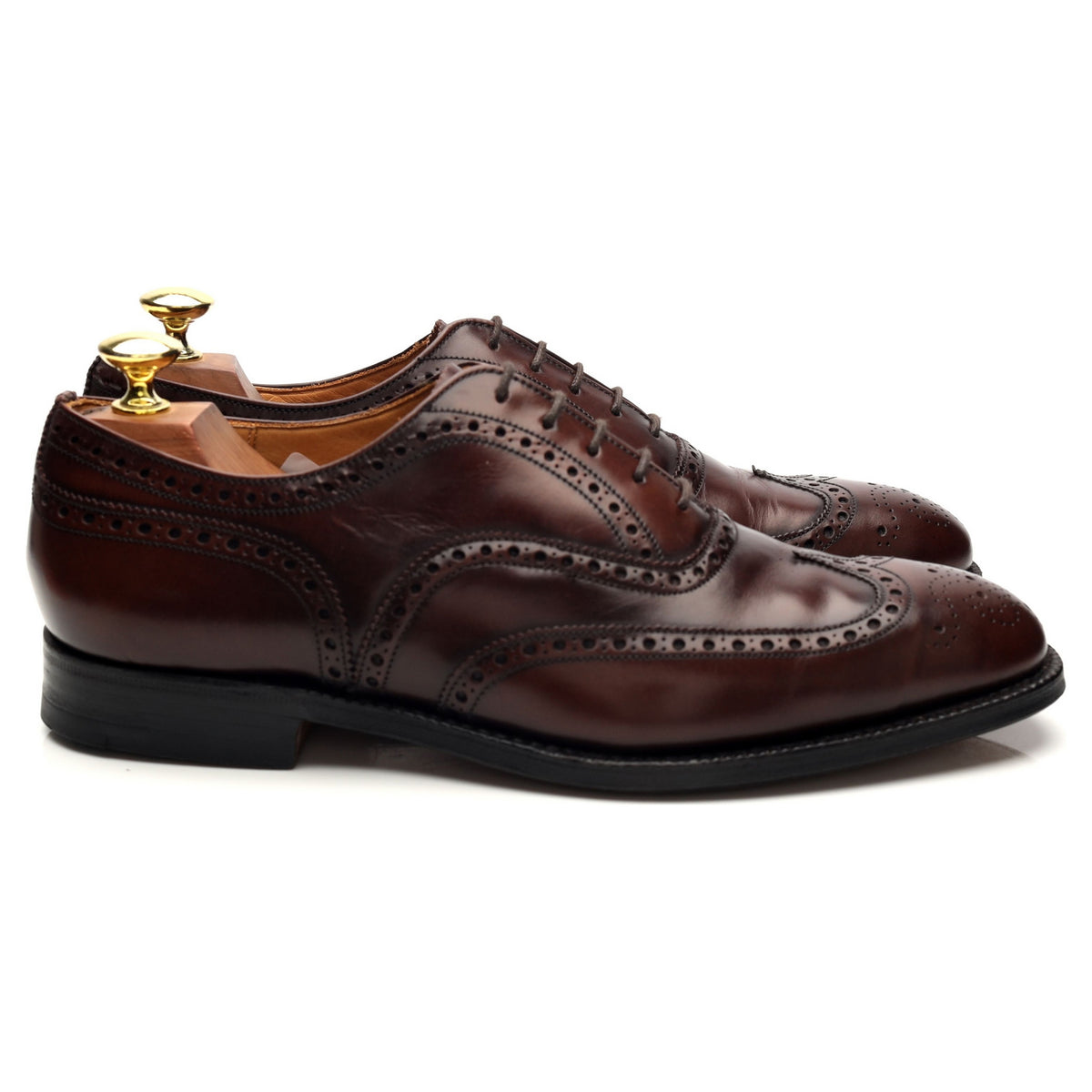 &#39;Cullen&#39; Brown Leather Oxford Brogues UK 7.5 F