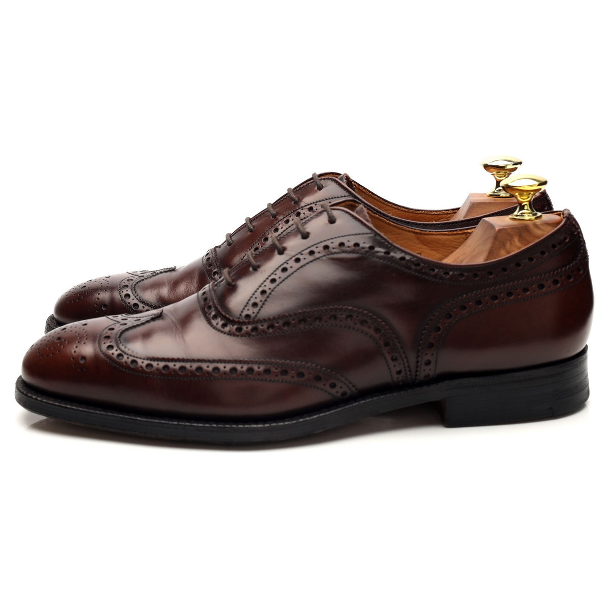 &#39;Cullen&#39; Brown Leather Oxford Brogues UK 7.5 F