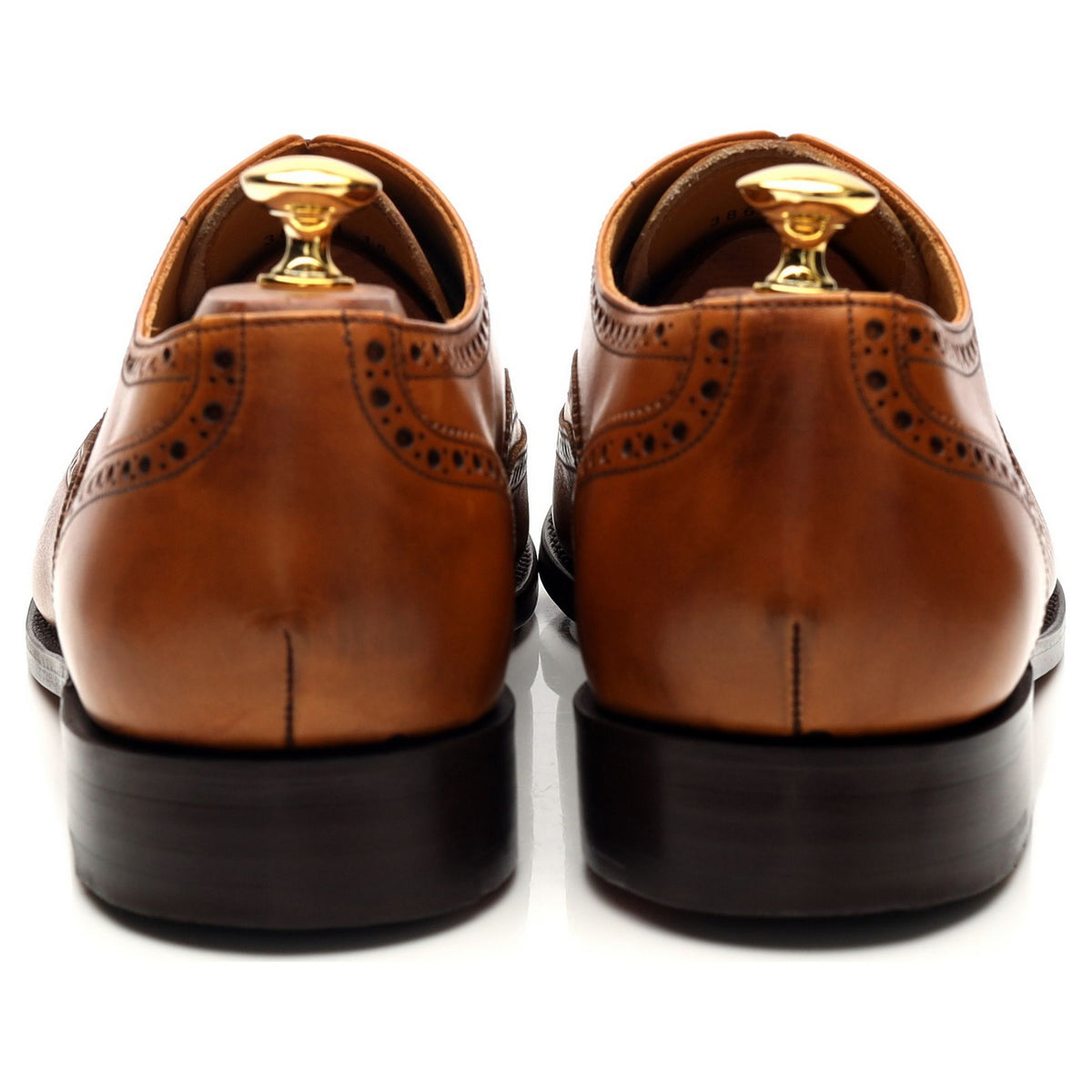 &#39;Malton&#39; Tan Brown Leather Oxford Brogues UK 10 G