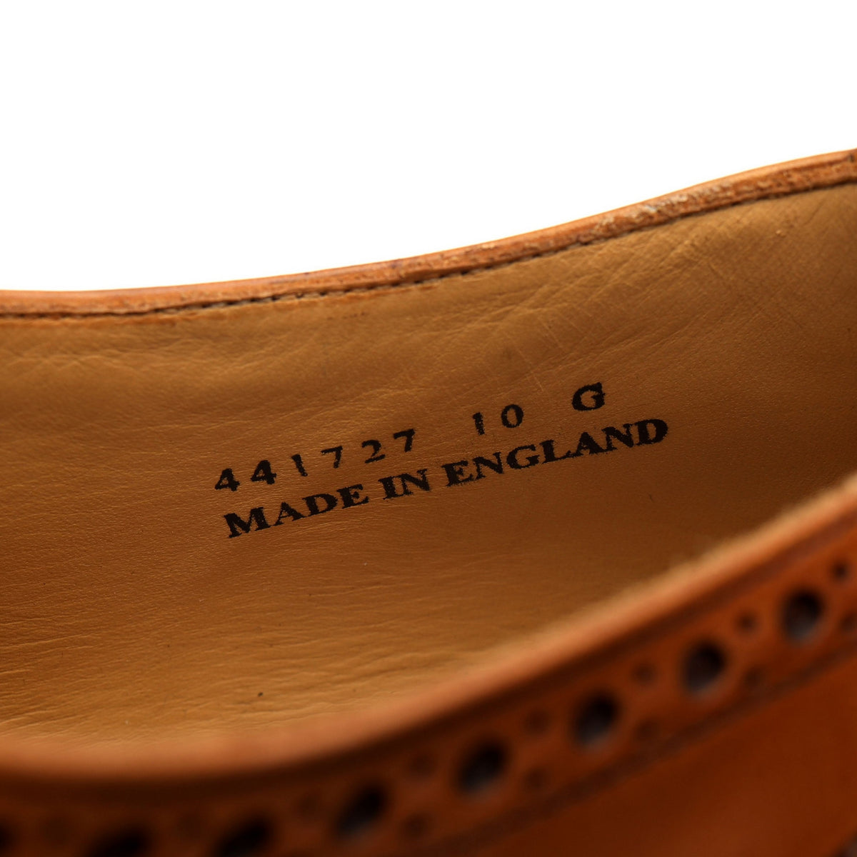&#39;Malton&#39; Tan Brown Leather Oxford Brogues UK 10 G