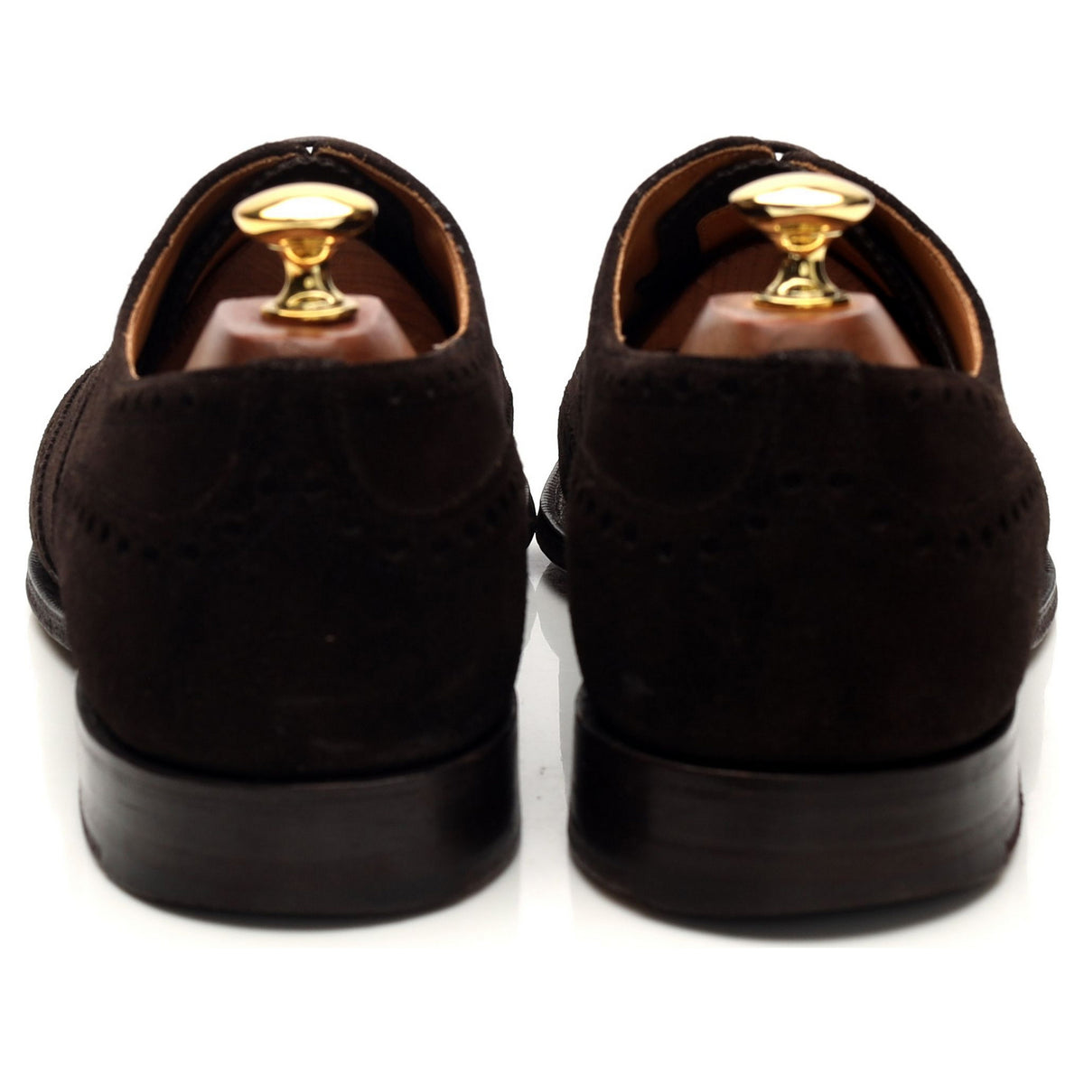 &#39;Chetwynd&#39; Dark Brown Suede Oxford Brogues UK 9 F
