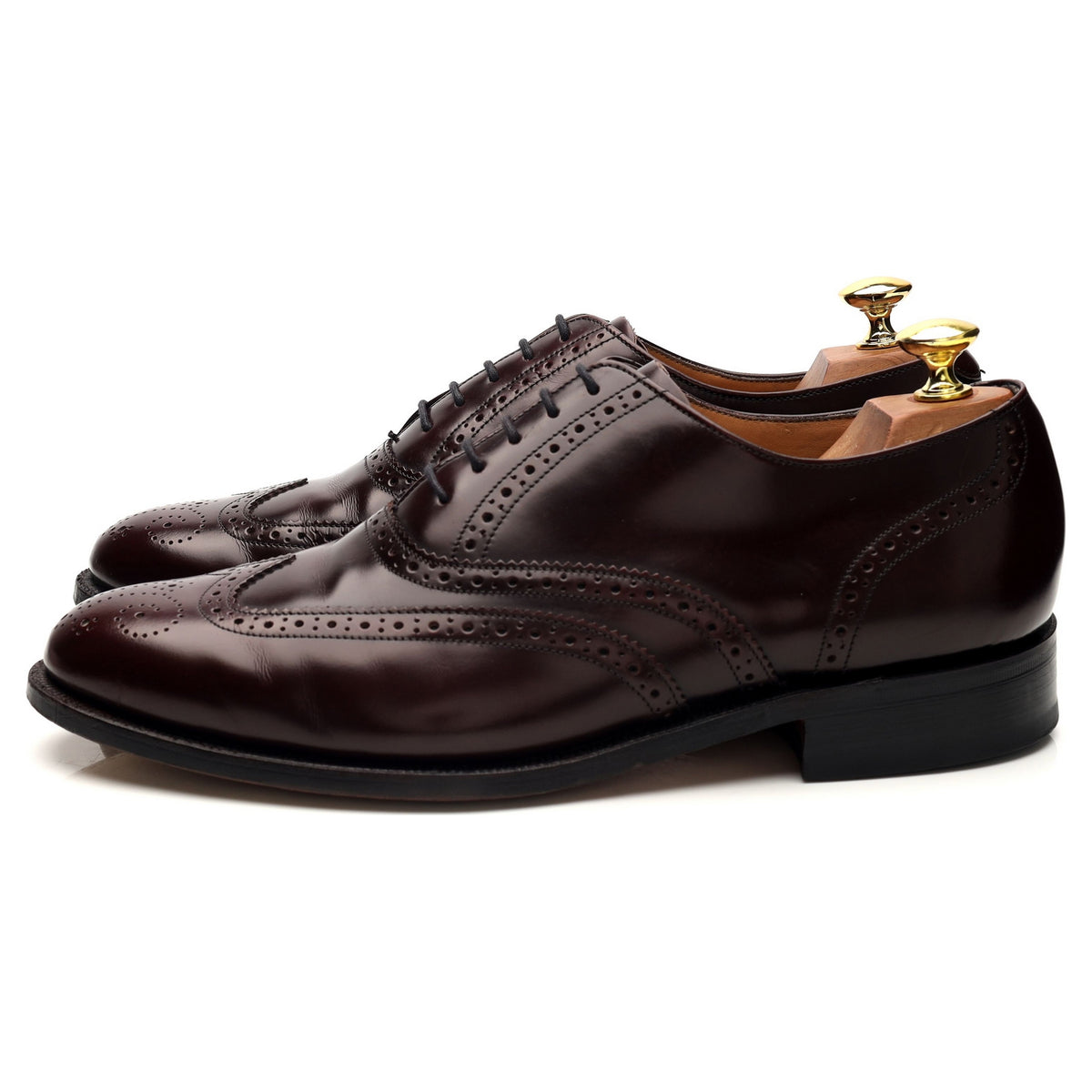 &#39;Chancery&#39; Burgundy Leather Oxford Brogues UK 8.5 G
