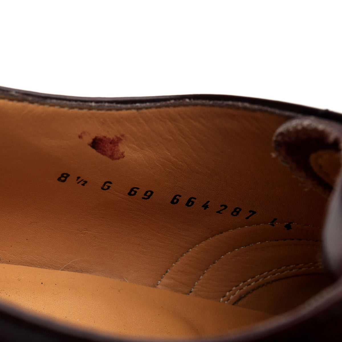 &#39;Chancery&#39; Burgundy Leather Oxford Brogues UK 8.5 G
