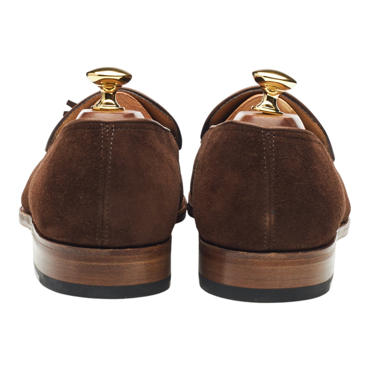 'Edmond' Dark Brown Suede Tassel Loafers UK 6.5 E