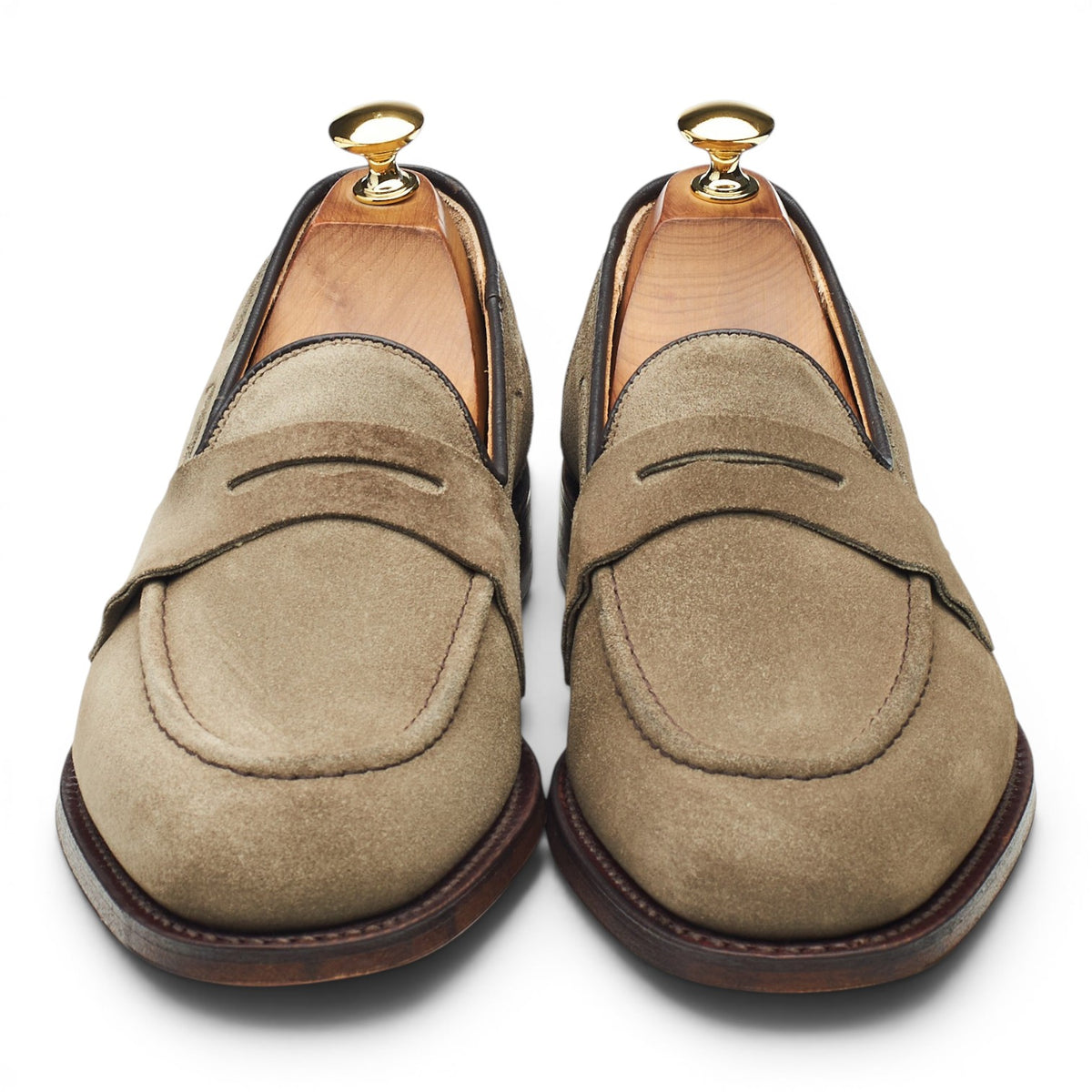 'Widnes' Stone Suede Loafers UK 6.5 G