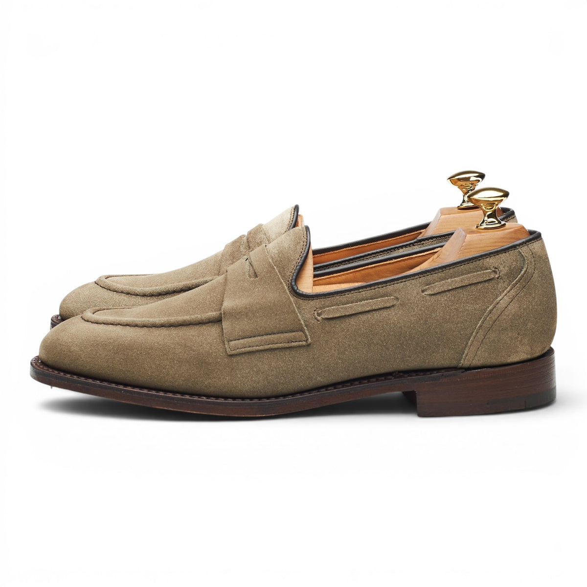 'Widnes' Stone Suede Loafers UK 6.5 G