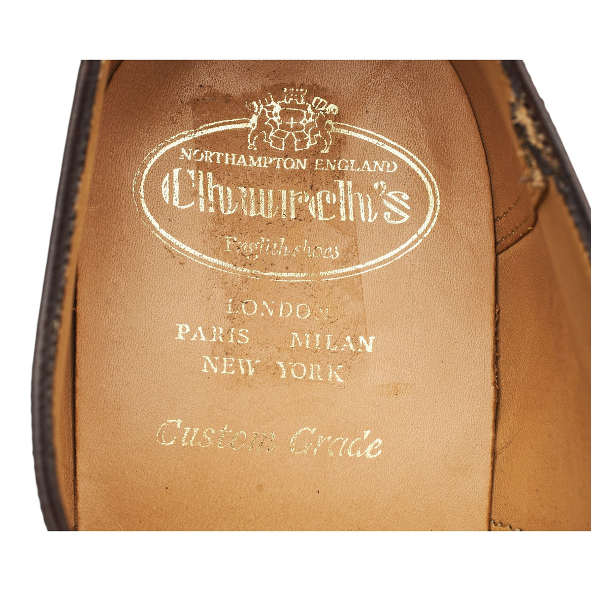 'Granby' Dark Brown Leather Oxford Brogues UK 8.5 G