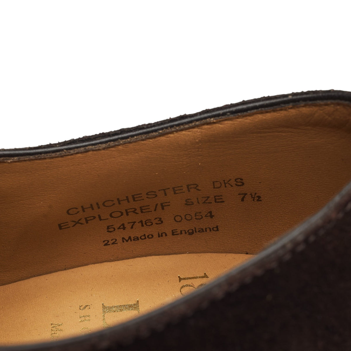 'Chichester' Dark Brown Suede Derby UK 7.5 F