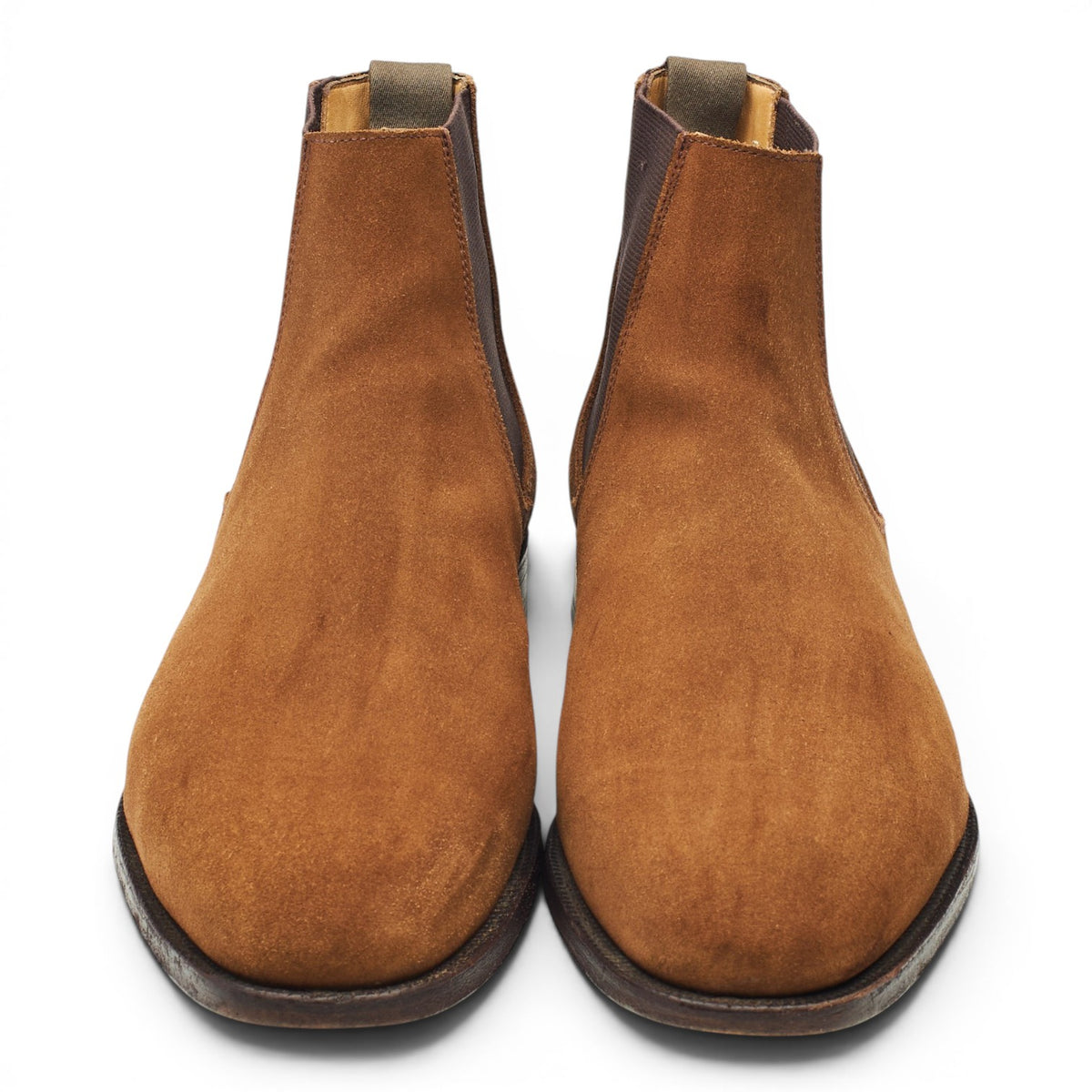 Shipton & Heneage 'Bromely' Snuff Brown Suede Chelsea Boots UK 11 F