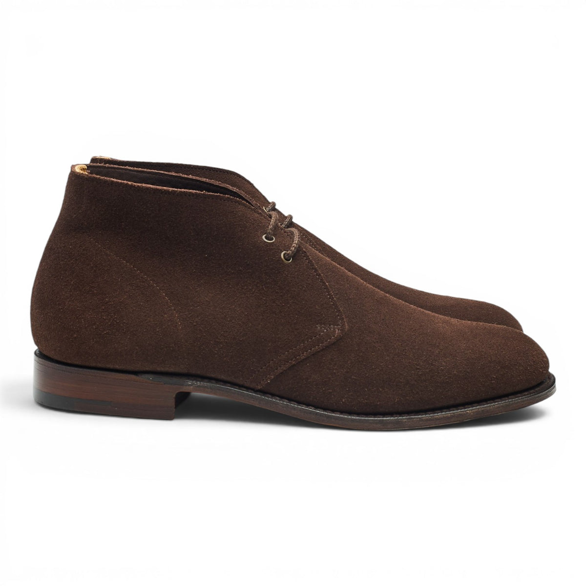 'Sahara' Dark Brown Suede Unlined Chukka Boots UK 8 F