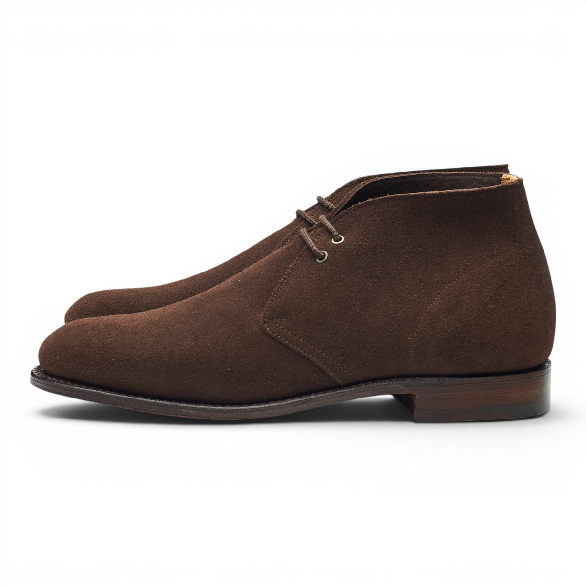 'Sahara' Dark Brown Suede Unlined Chukka Boots UK 8 F