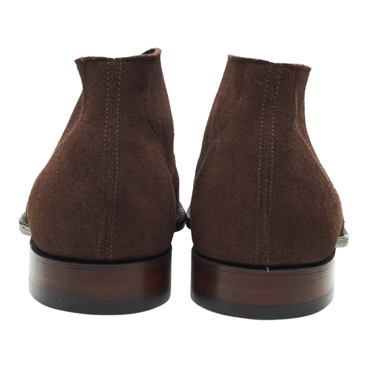 'Sahara' Dark Brown Suede Unlined Chukka Boots UK 8 F