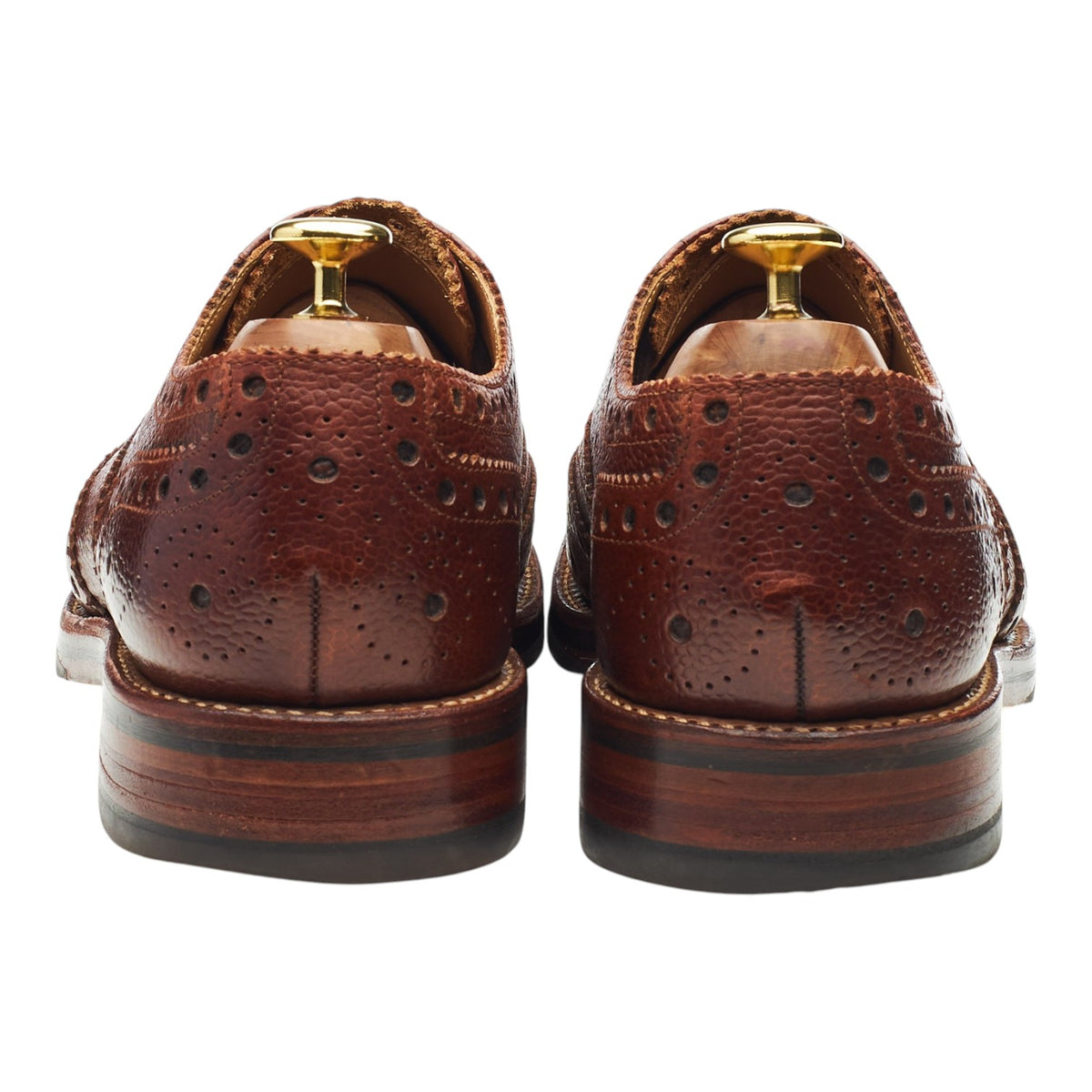 Brown Leather Oxford Brogues UK 8.5 F