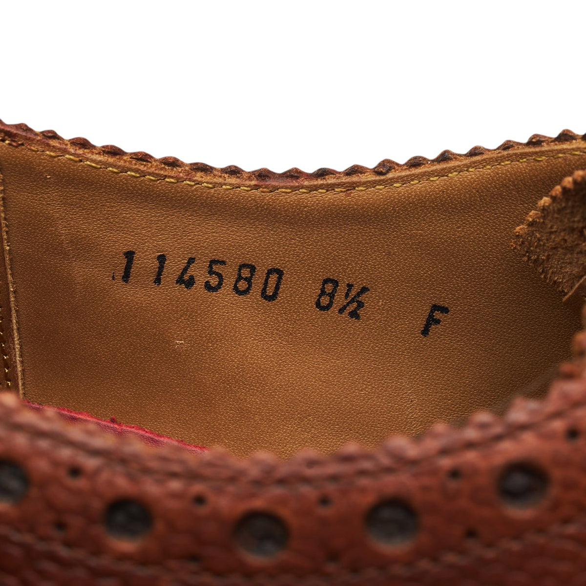 Brown Leather Oxford Brogues UK 8.5 F