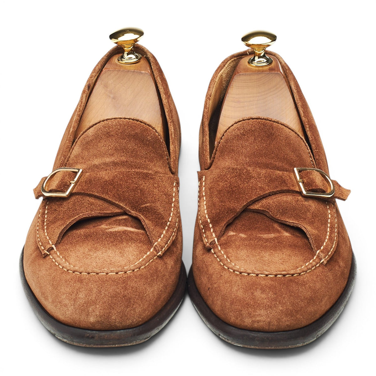 Snuff Brown Suede Loafers UK 6