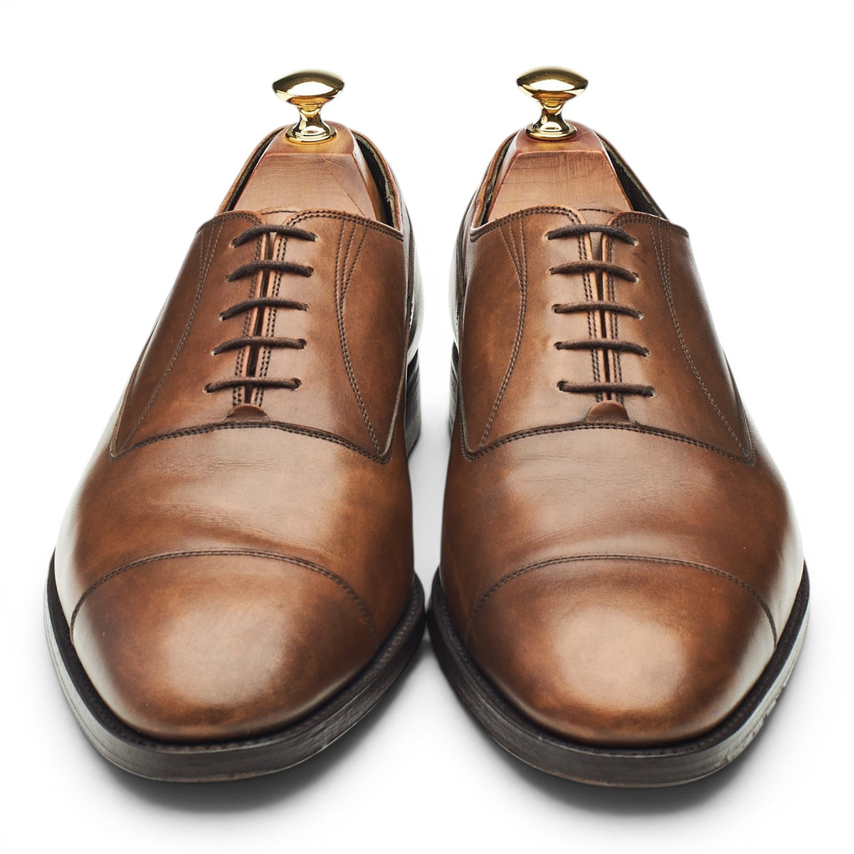 Gieves & Hawkes Brown Leather Oxford UK 9 EE