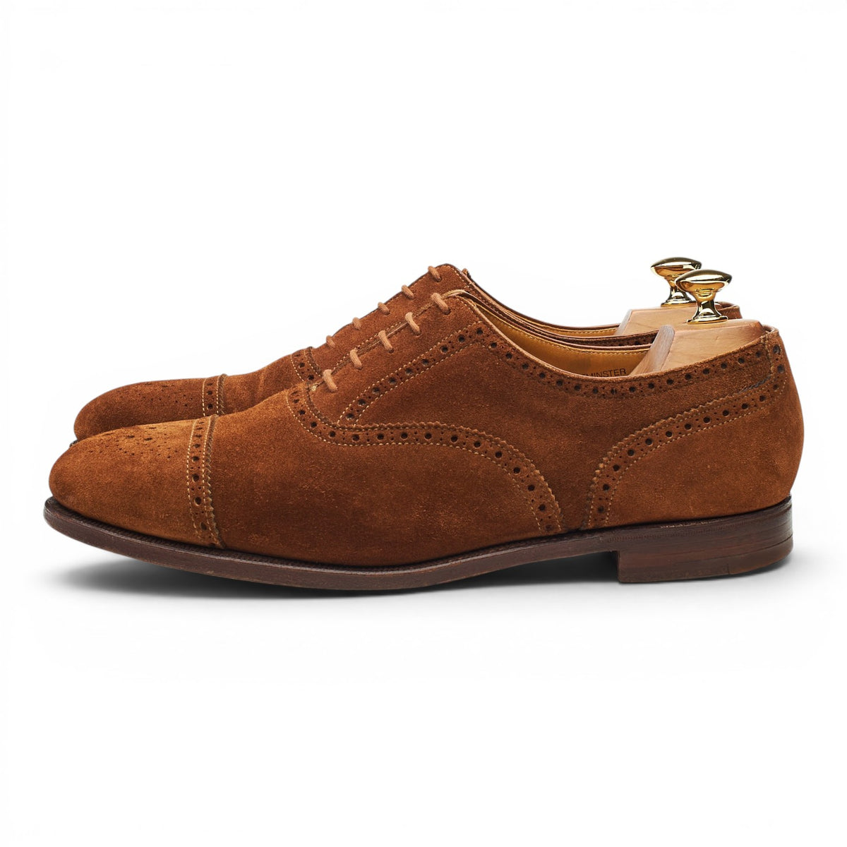 'Westminster' Snuff Brown Suede Oxford Brogues UK 10 E