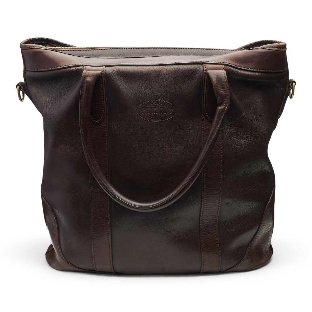 Dark Brown Leather Tote Bag