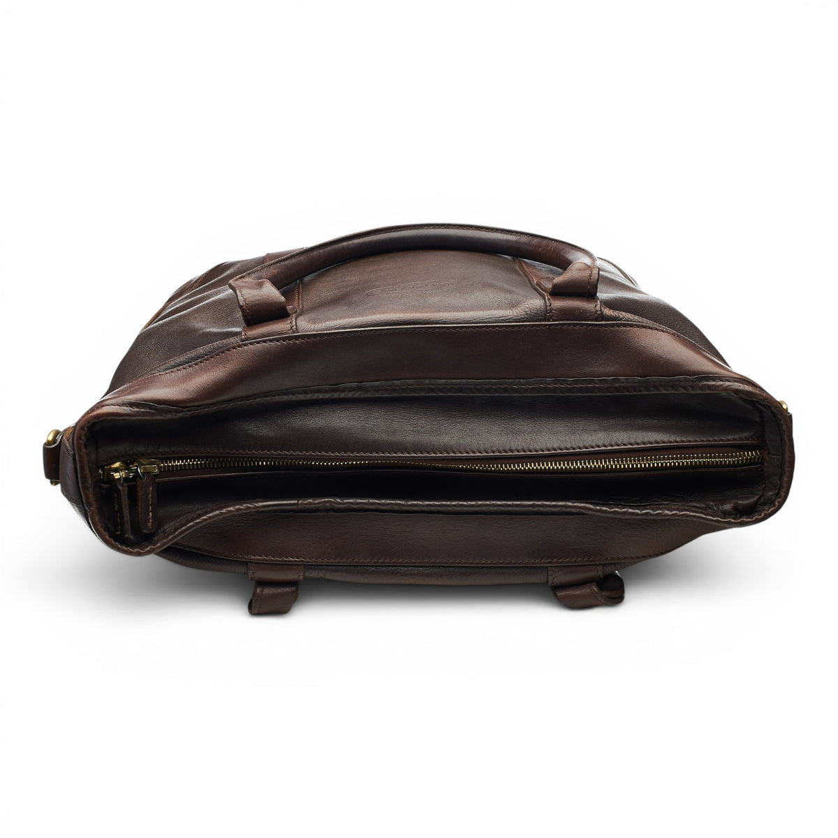 Dark Brown Leather Tote Bag