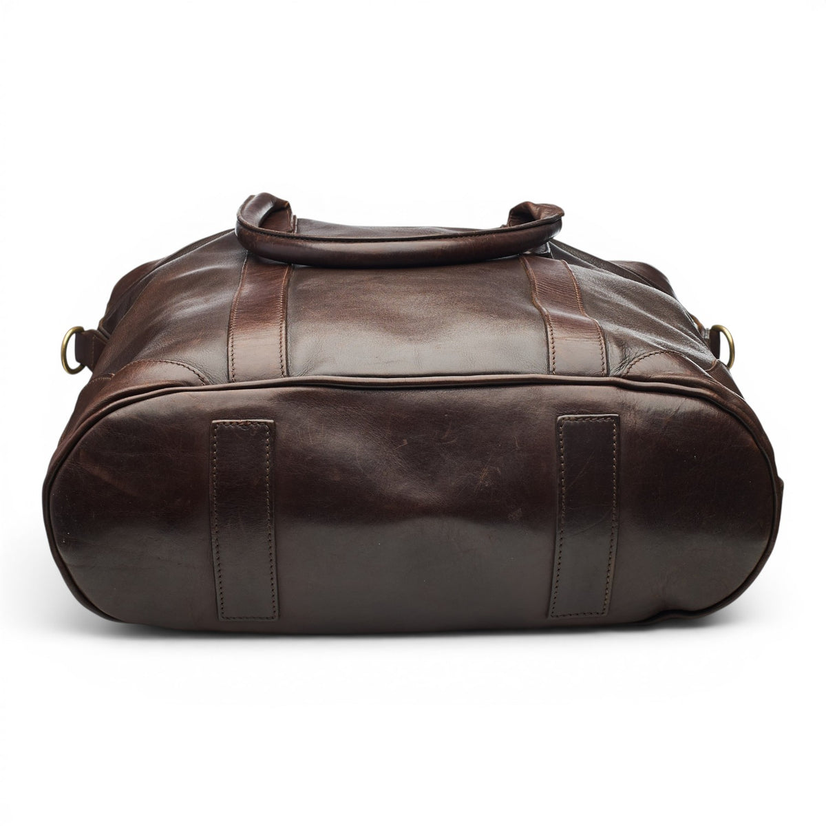 Dark Brown Leather Tote Bag