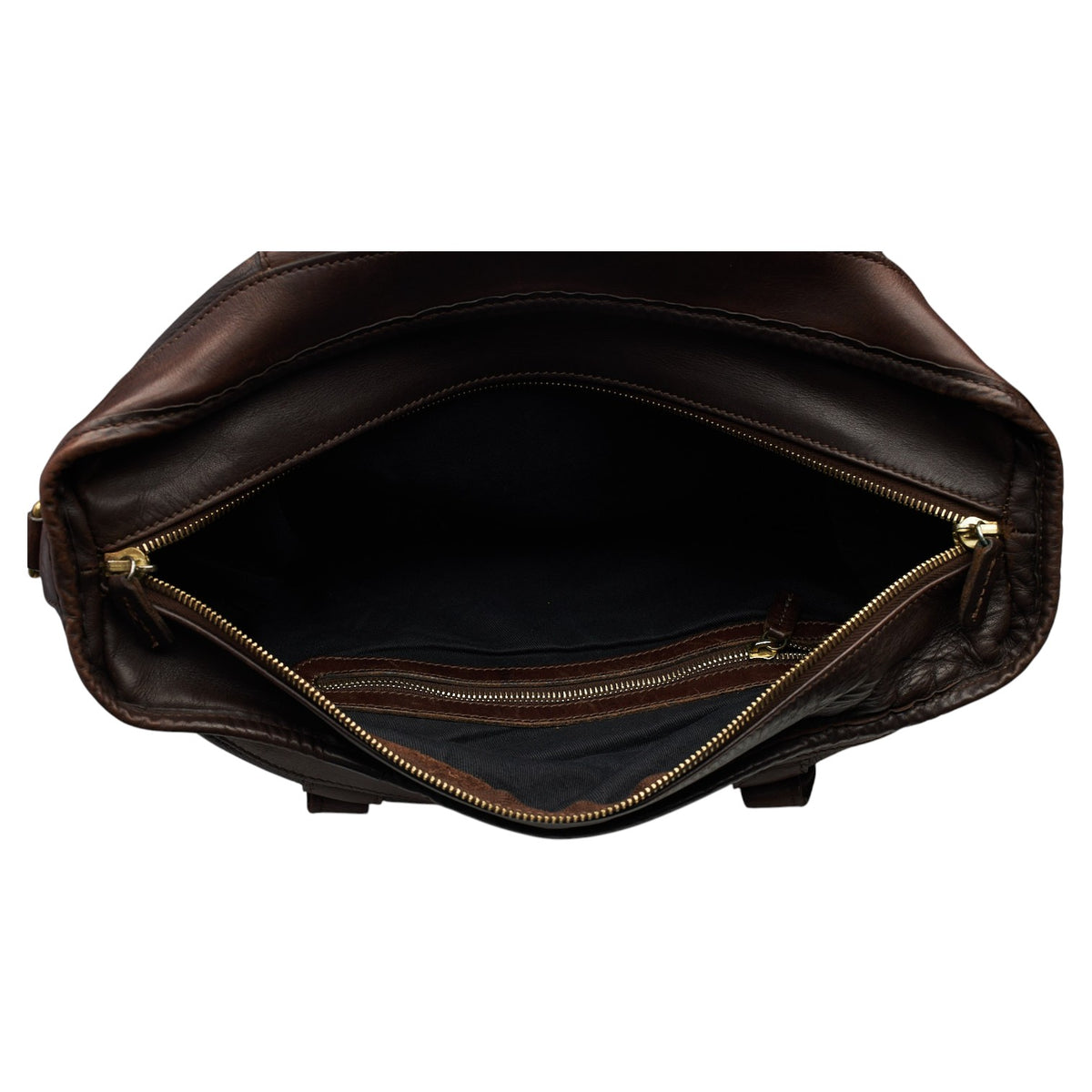 Dark Brown Leather Tote Bag