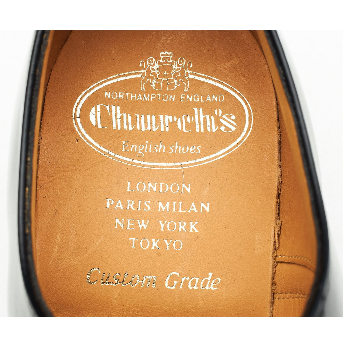 'Dubai' Black Leather Oxford UK 5 G