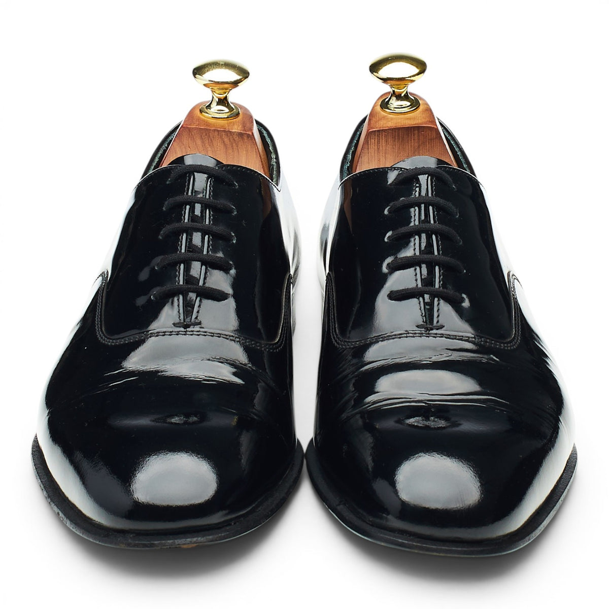 'Alastair' Black Patent Leather Oxford UK 7 F