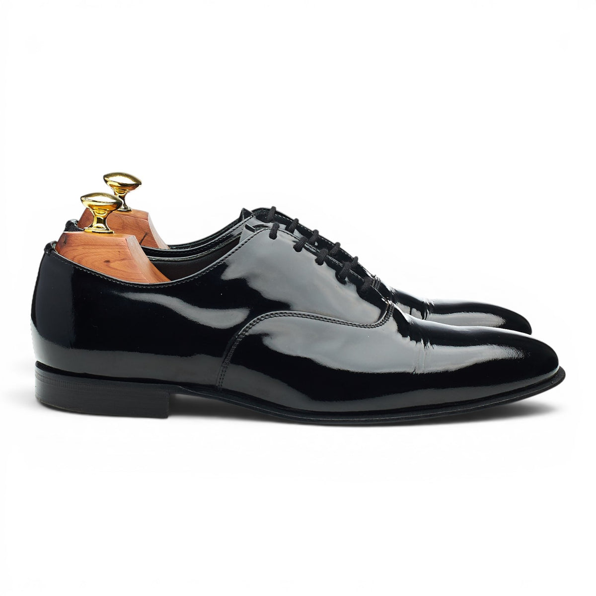 'Alastair' Black Patent Leather Oxford UK 7 F