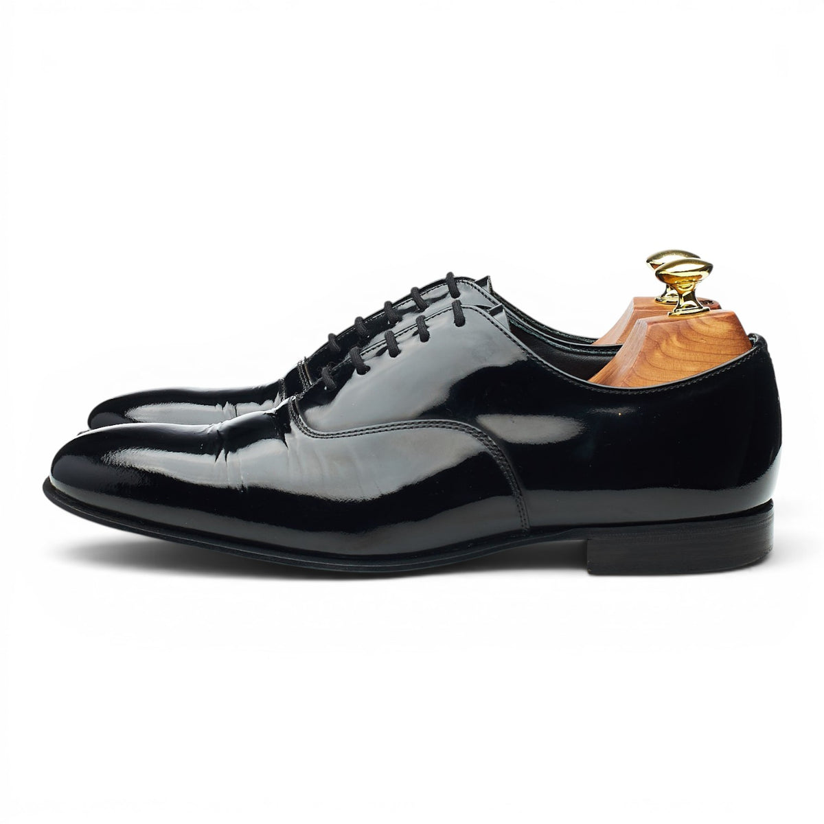 'Alastair' Black Patent Leather Oxford UK 7 F