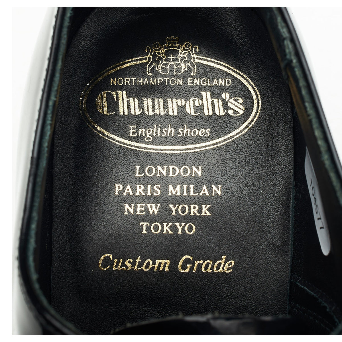 'Alastair' Black Patent Leather Oxford UK 7 F
