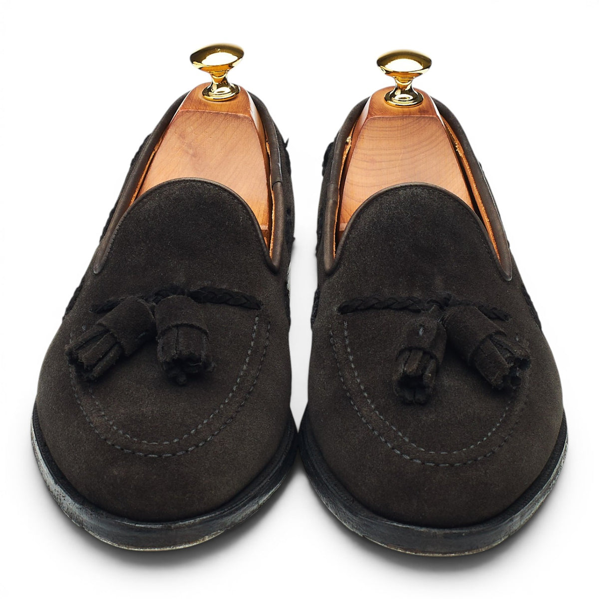 Black Suede Tassel Loafers UK 6.5 EX