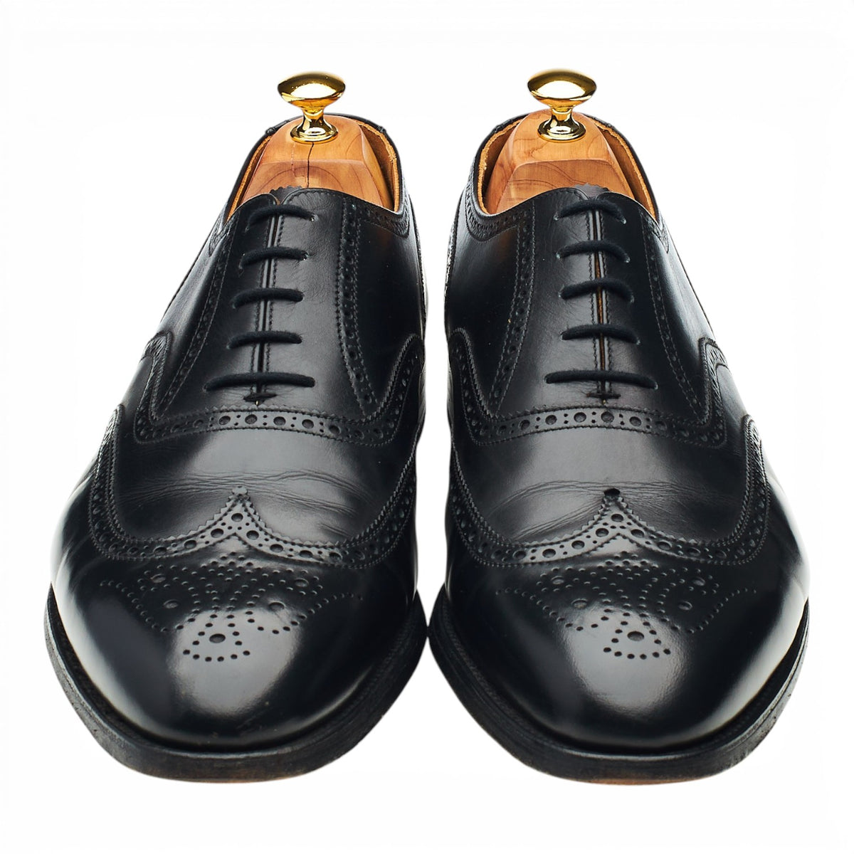 Gordon Scott 'Falmouth' Black Leather Oxford Brogues UK 12 G