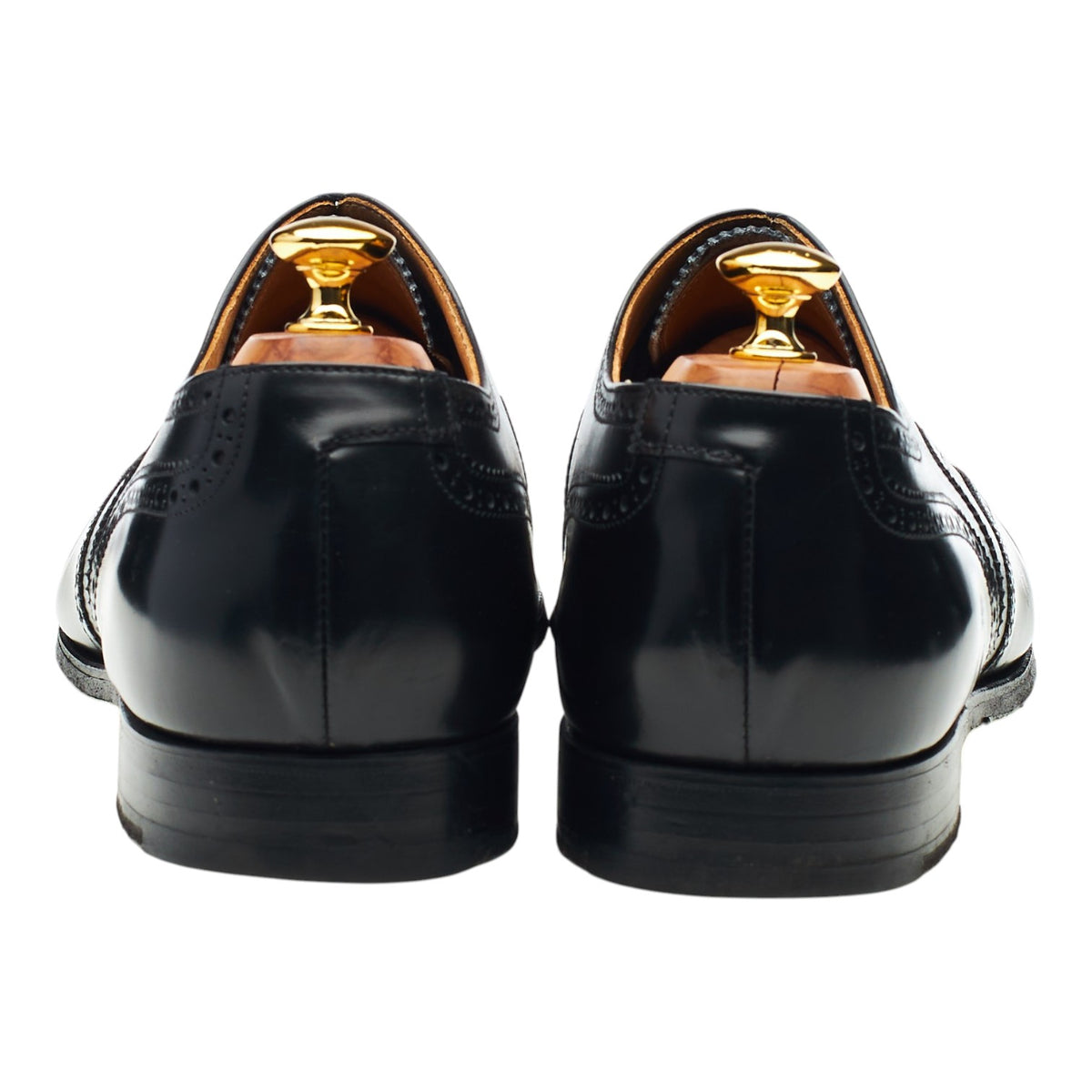 Gordon Scott 'Falmouth' Black Leather Oxford Brogues UK 12 G