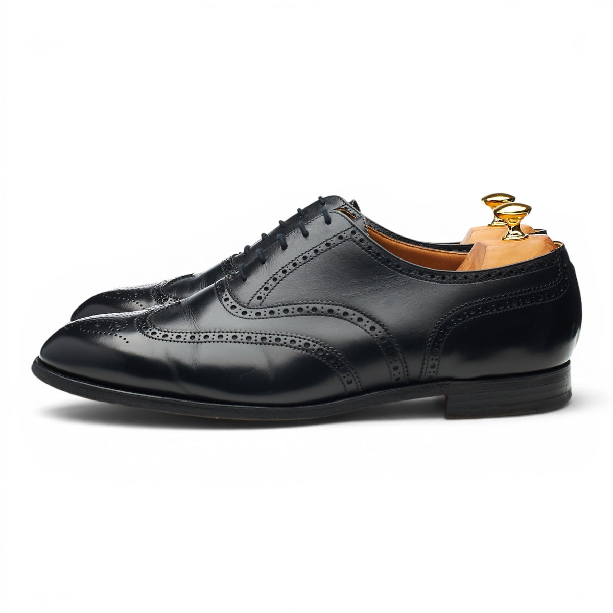 Gordon Scott 'Falmouth' Black Leather Oxford Brogues UK 12 G