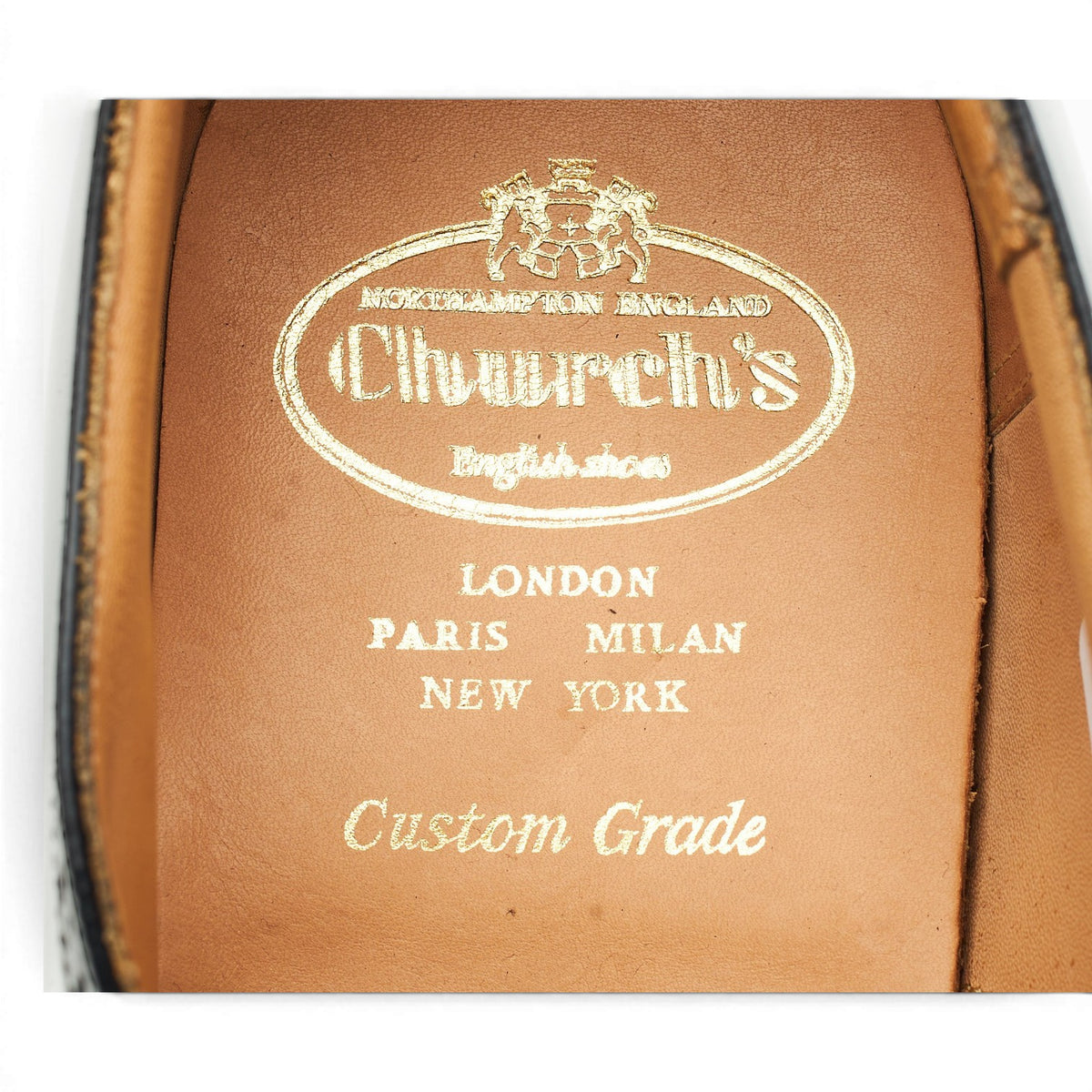 'Legate' Black Leather Oxford Brogues UK 13 F