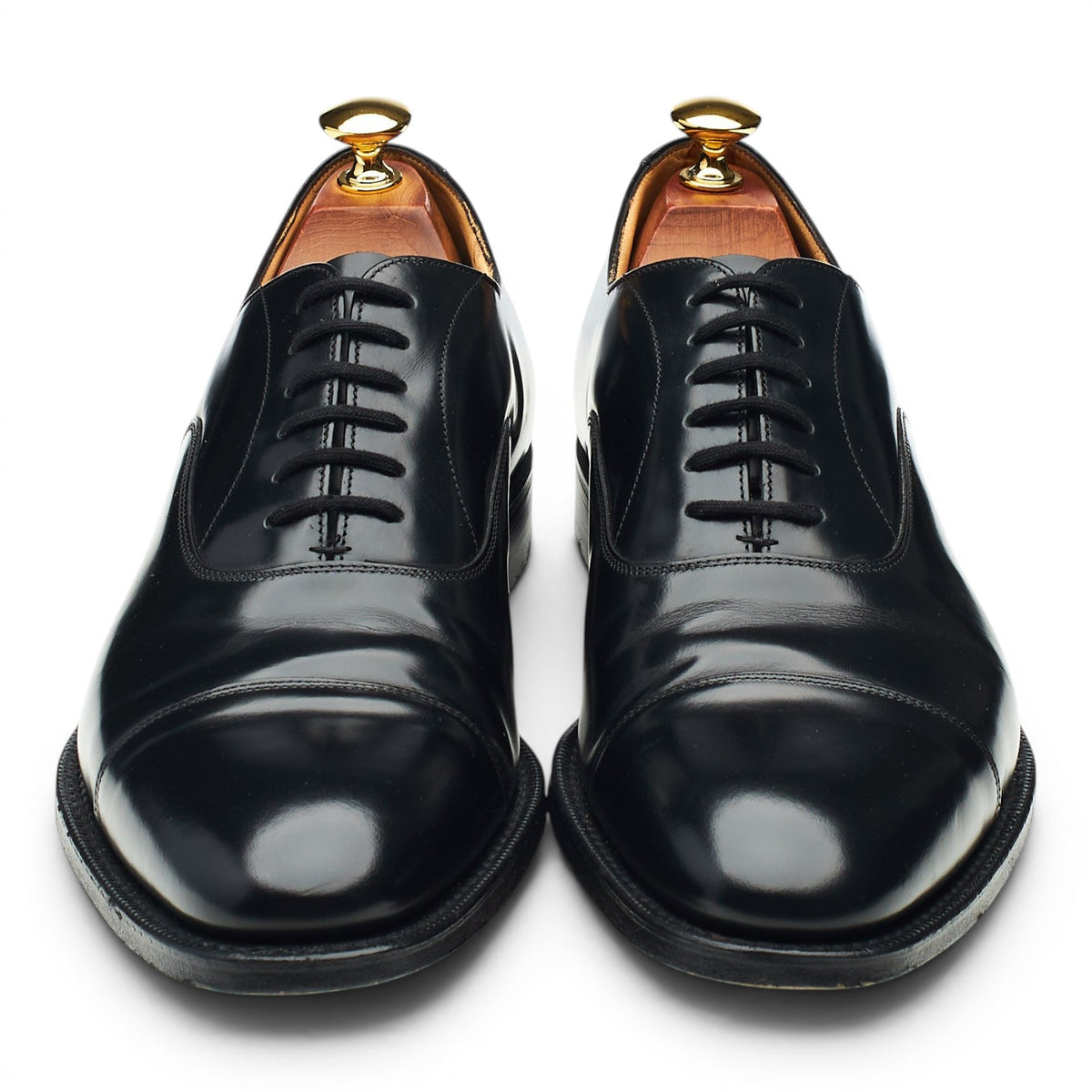 'Hong Kong' Black Leather Oxford UK 9 F