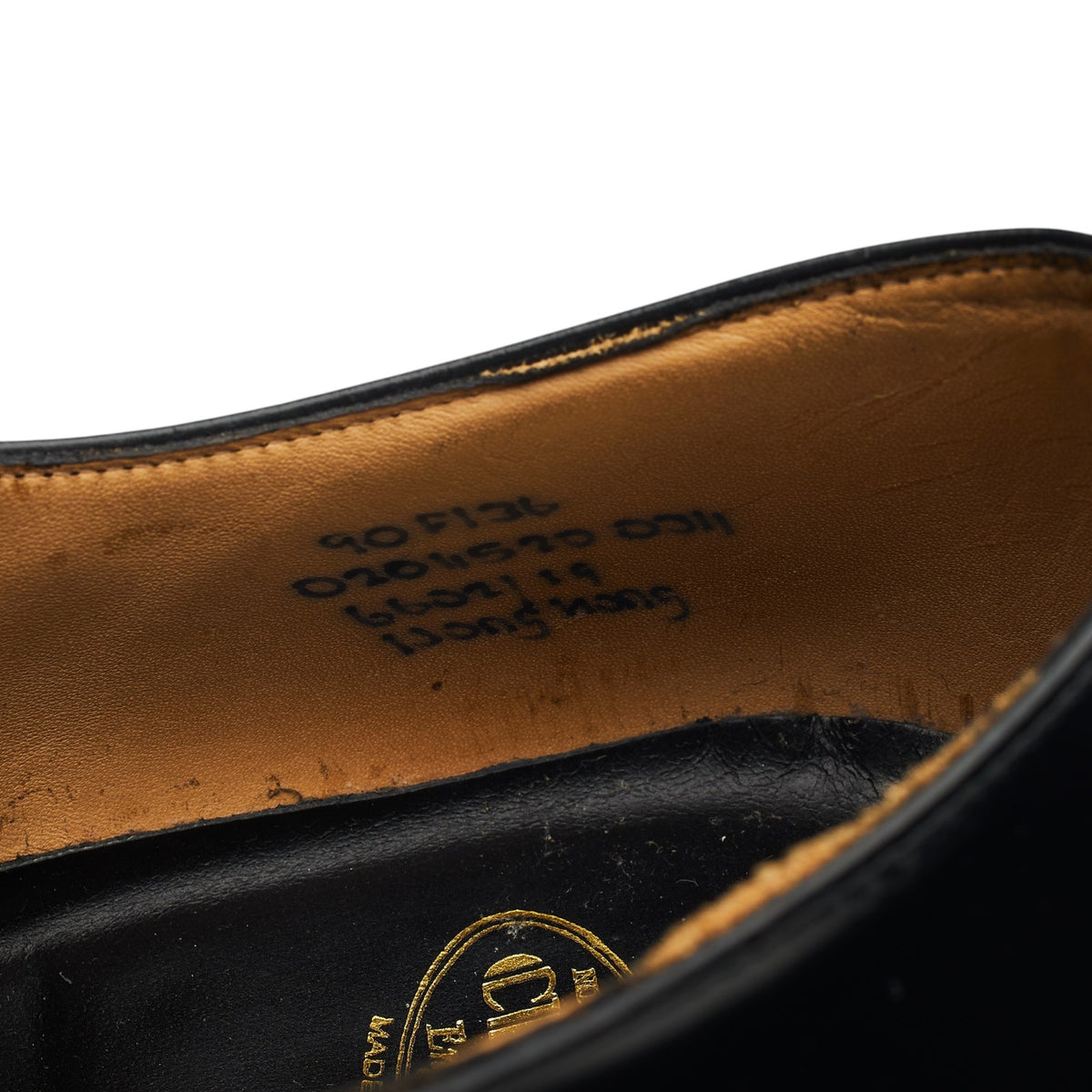 'Hong Kong' Black Leather Oxford UK 9 F