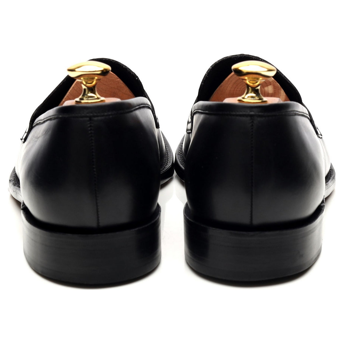 1880 &#39;Leven&#39; Black Leather Loafers UK 6.5 F