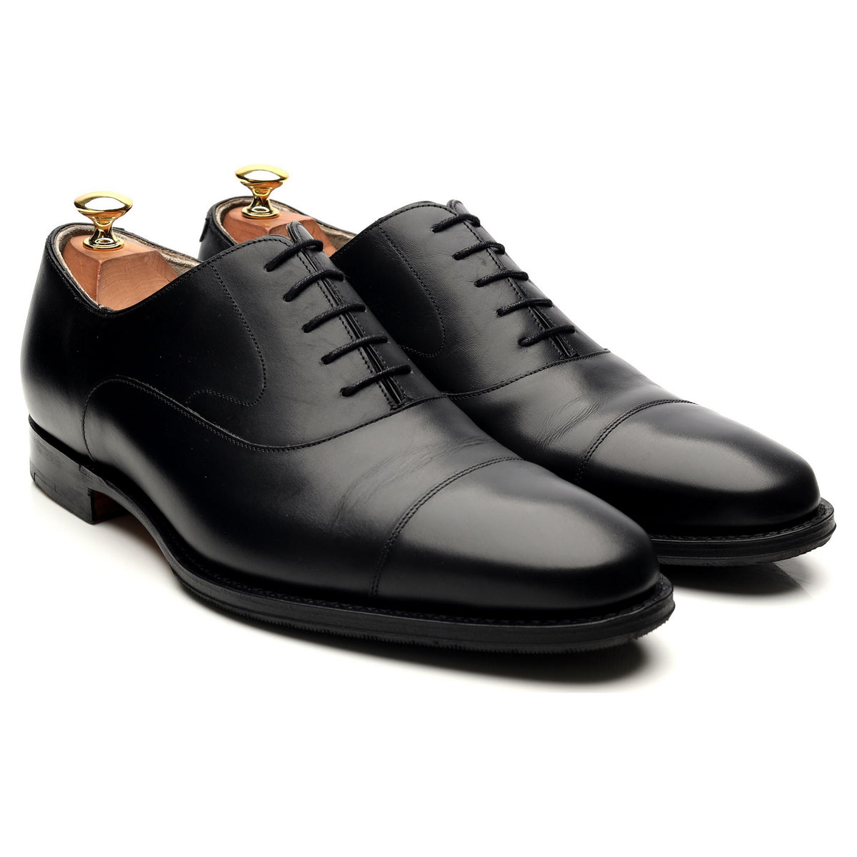 &#39;Wright&#39; Black Leather Oxford UK 8.5 FX