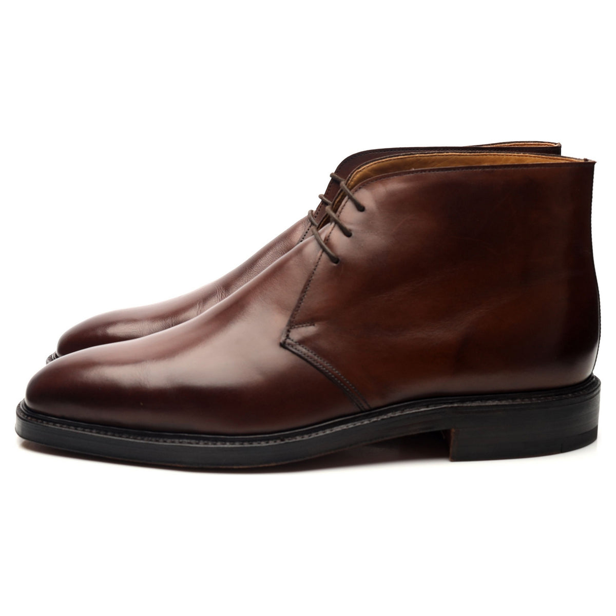 &#39;Holborn&#39; Brown Leather Chukka Boots UK 9.5 E