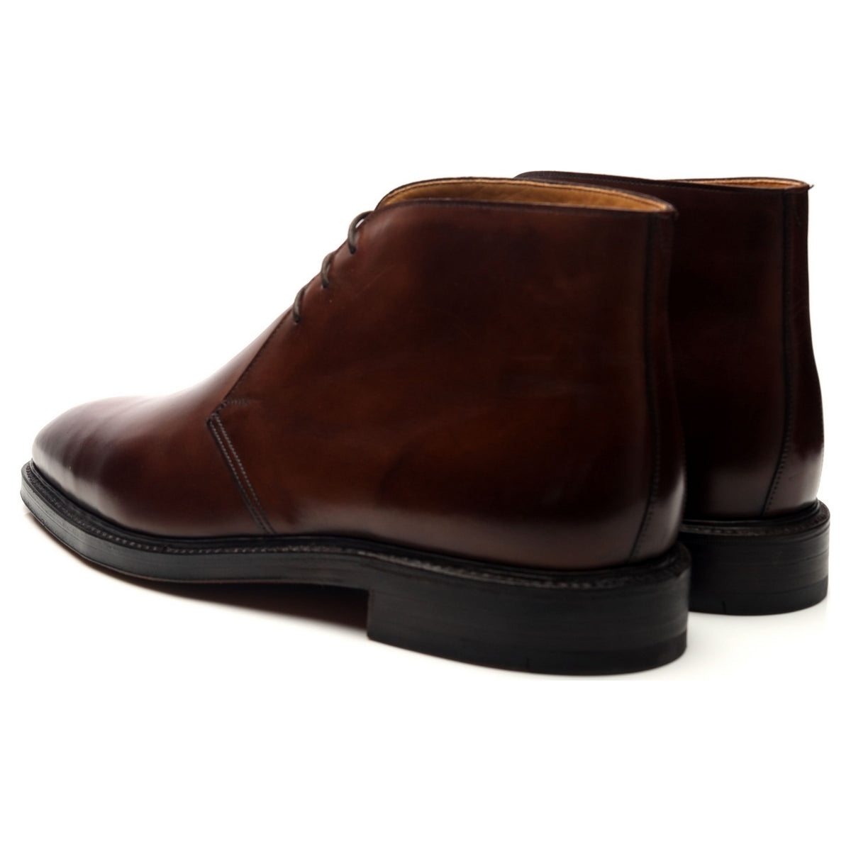 &#39;Holborn&#39; Brown Leather Chukka Boots UK 9.5 E